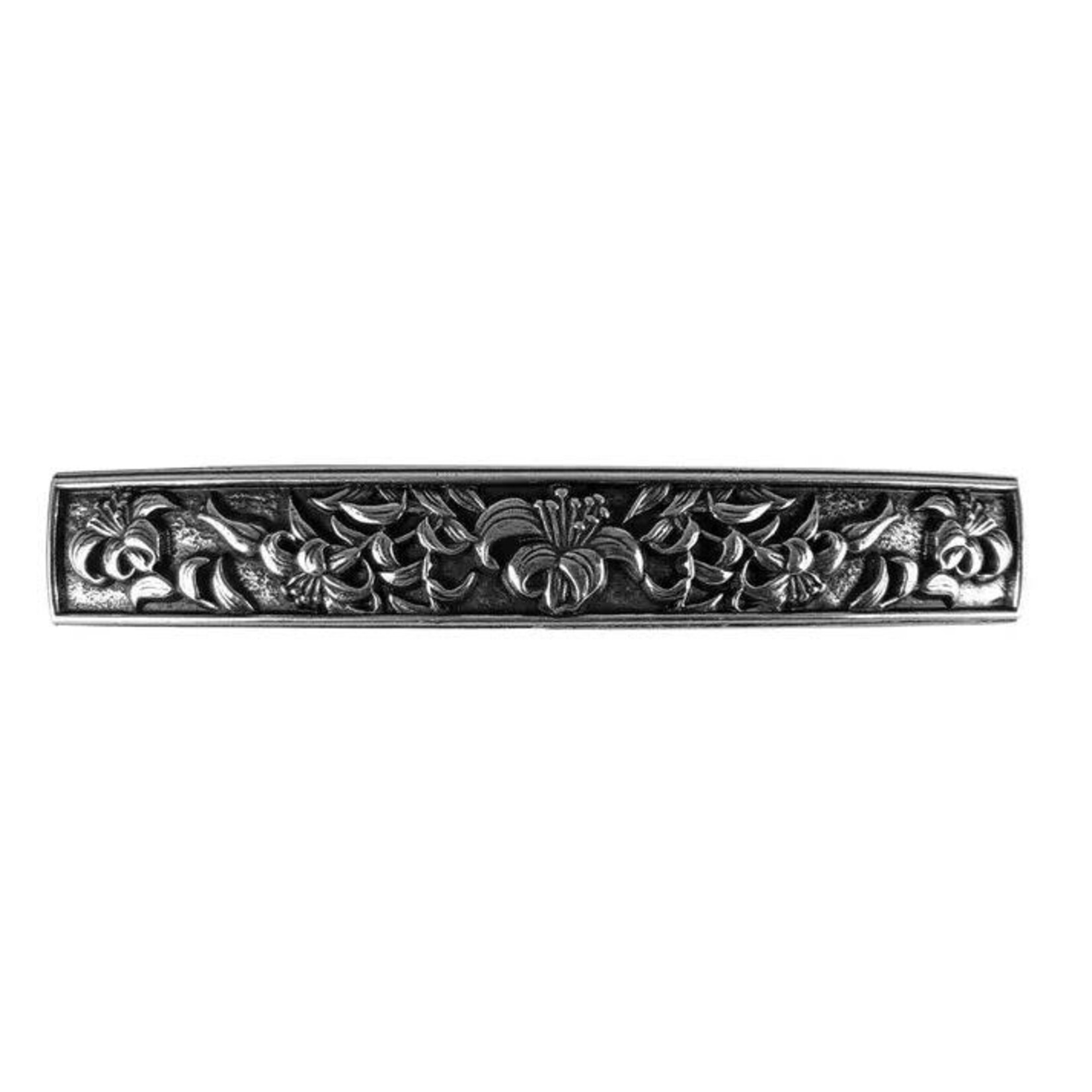 Oberon Design Barrette - Britannia Metal - Lily - 100mm