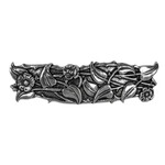 Oberon Design Barrette - Britannia Metal - Periwinkle - 70mm