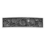 Oberon Design Barrette - Britannia Metal - Pinecone - 70mm