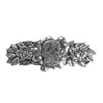 Oberon Design Barrette - Britannia Metal - Sugar Skull - 80 mm