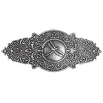 Oberon Design Barrette - Britannia Metal - Victorian Dragonfly - 100mm