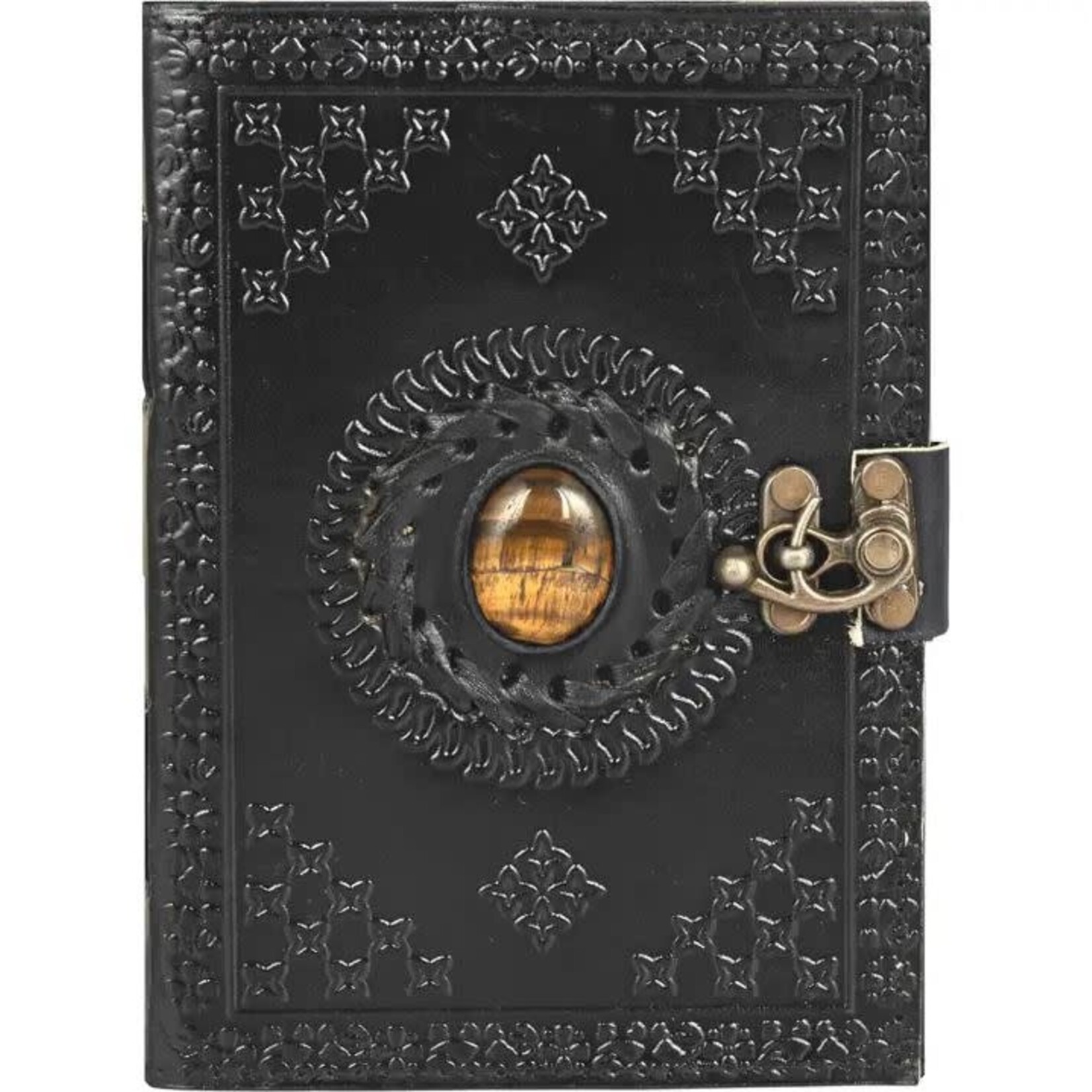 Immart Global LLC Leather Journal - C-Lock - Black - 7x5 in