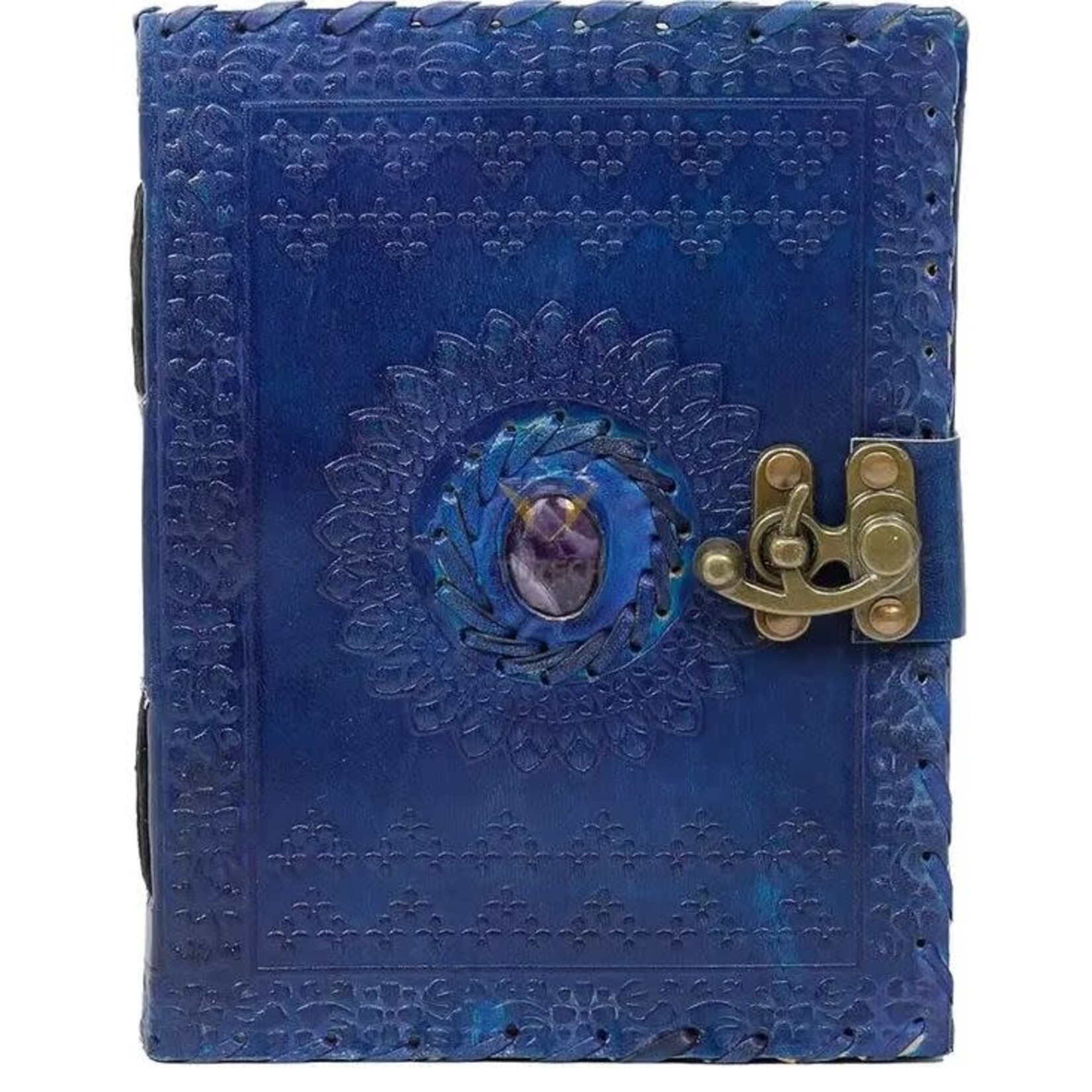 Immart Global LLC Leather Journal - C-Lock - Dark Blue - 7x5 in