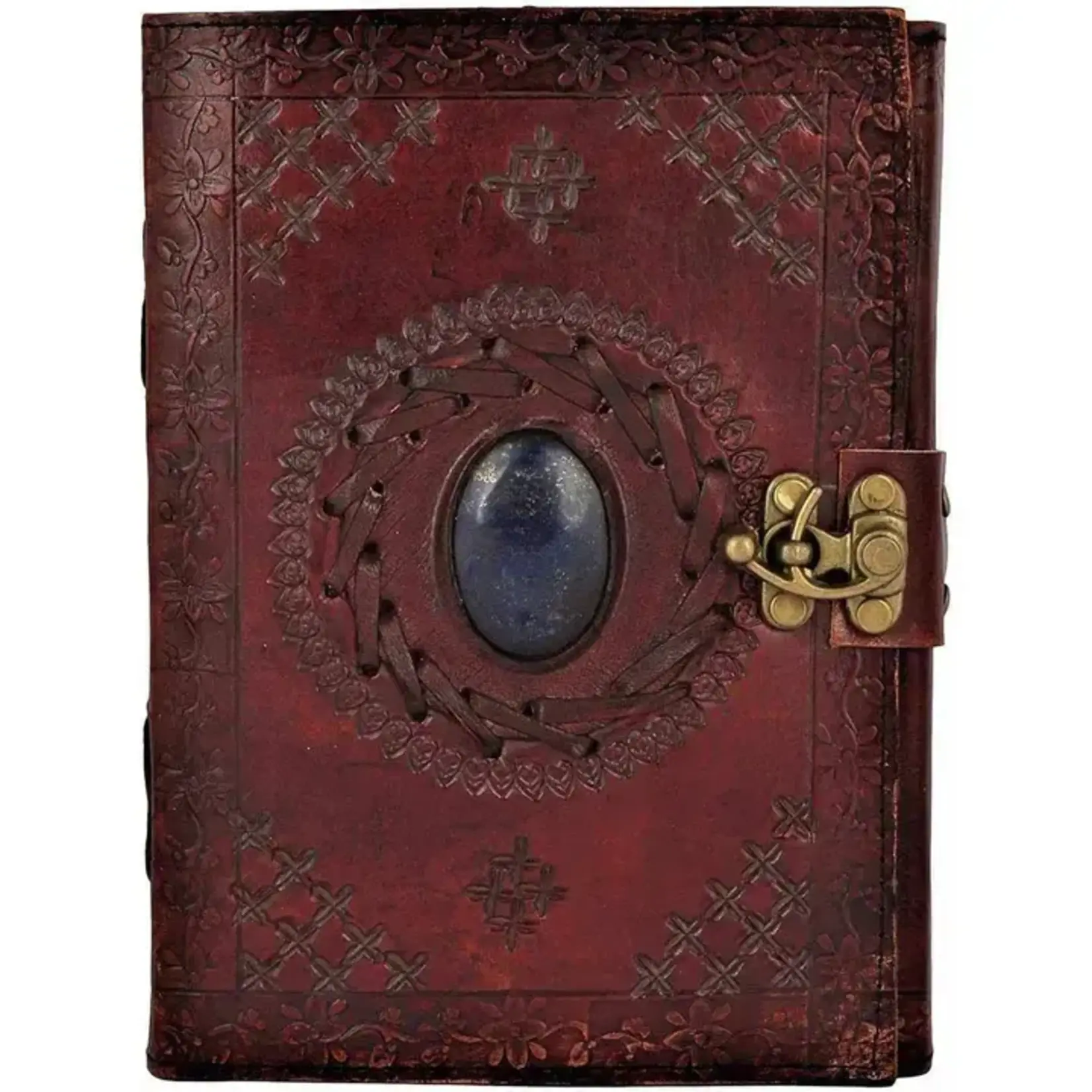 Immart Global LLC Leather Journal - Luck Stone - Brown - 8 in
