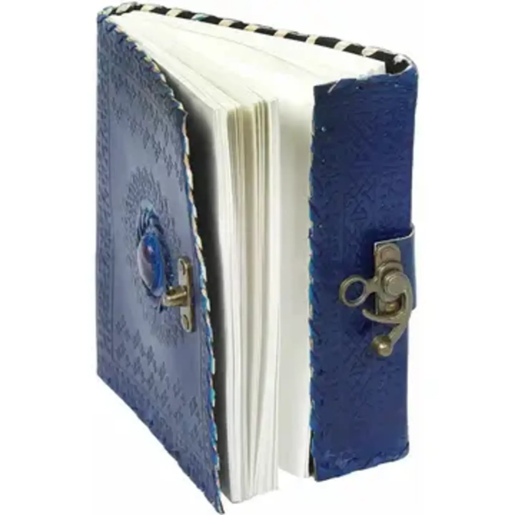 Immart Global LLC Leather Journal - Luck Stone - Dark Blue - 8 in