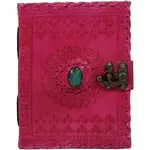 Immart Global LLC Leather Journal - Luck Stone - Pink - 8 in