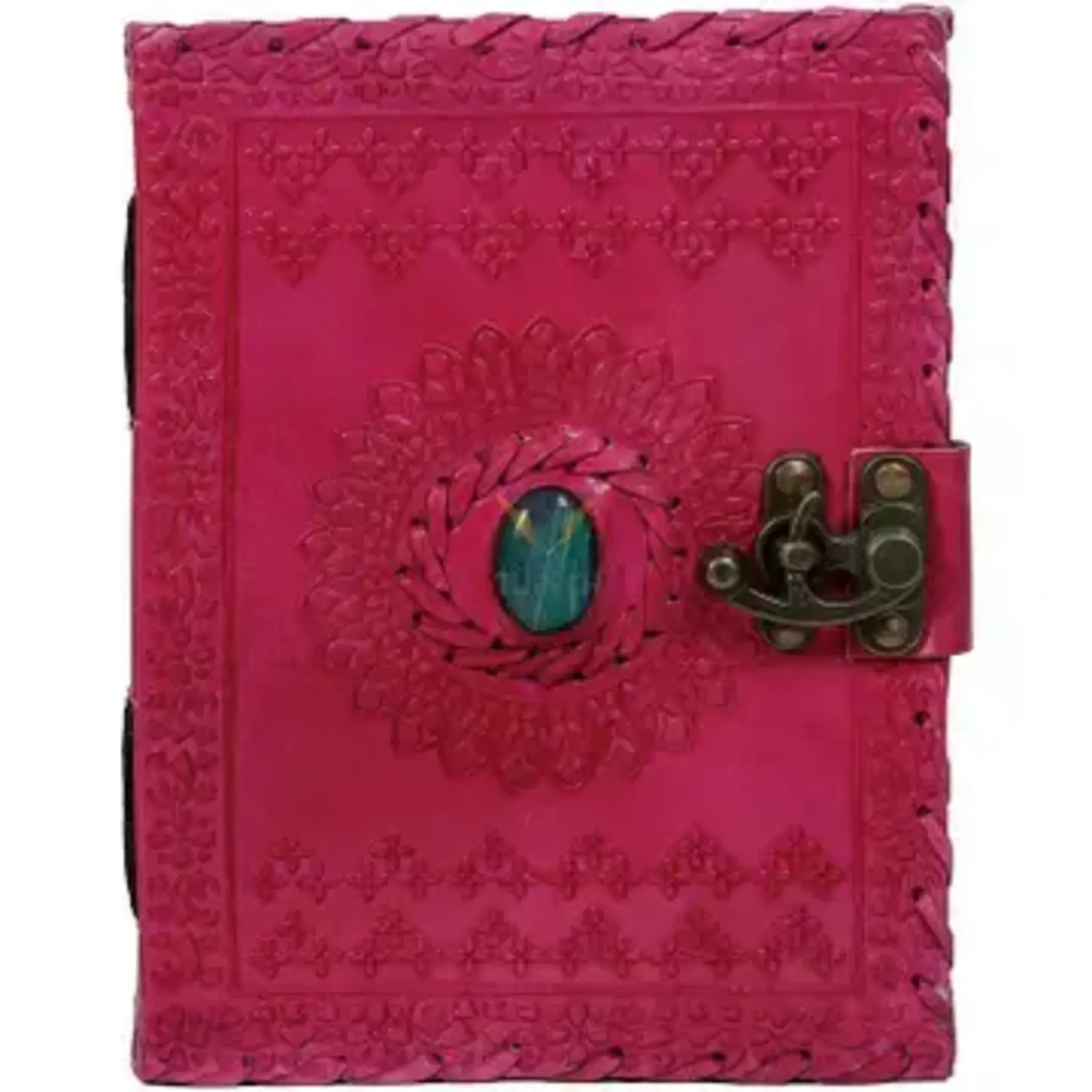 Immart Global LLC Leather Journal - Luck Stone - Pink - 8 in