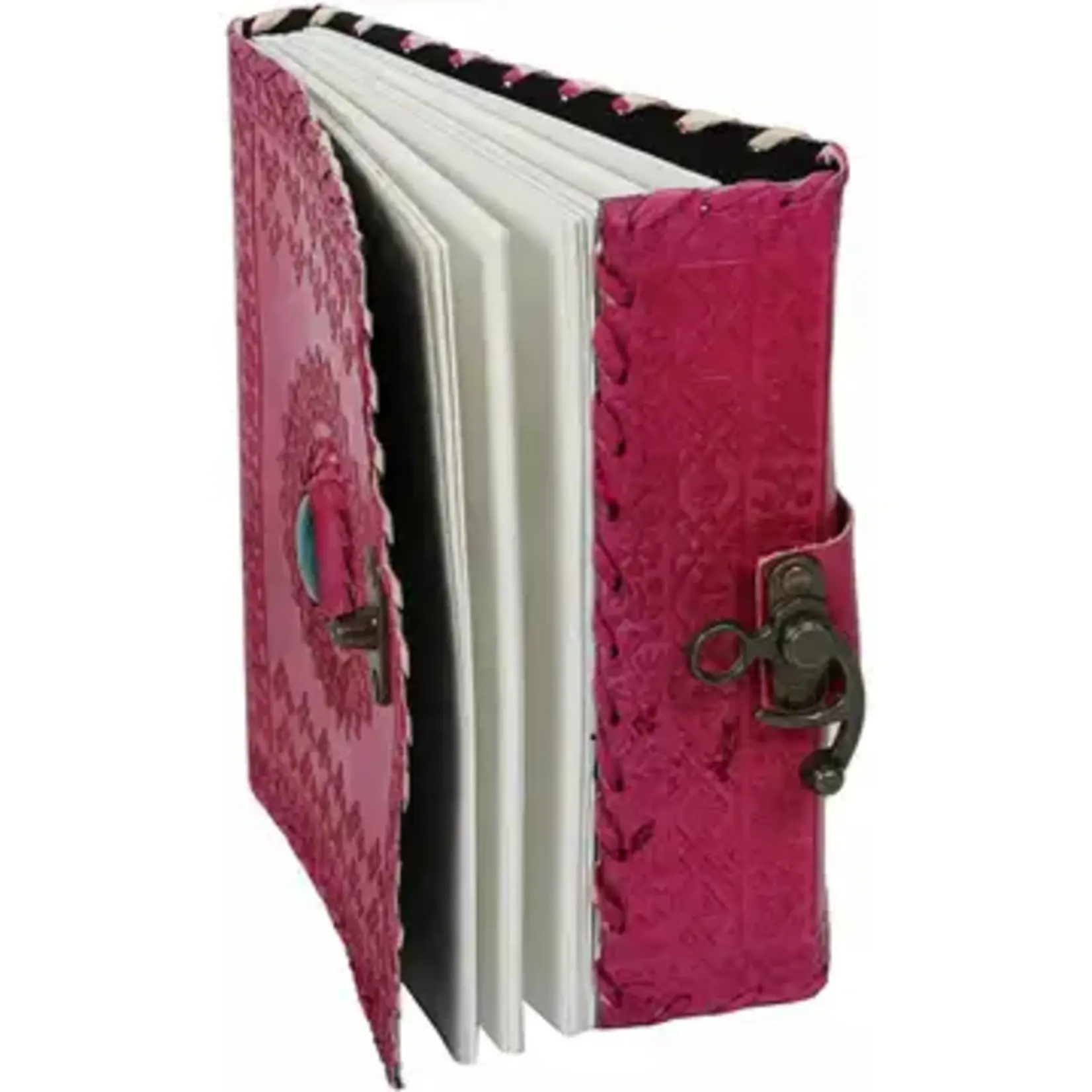 Immart Global LLC Leather Journal - Luck Stone - Pink - 8 in