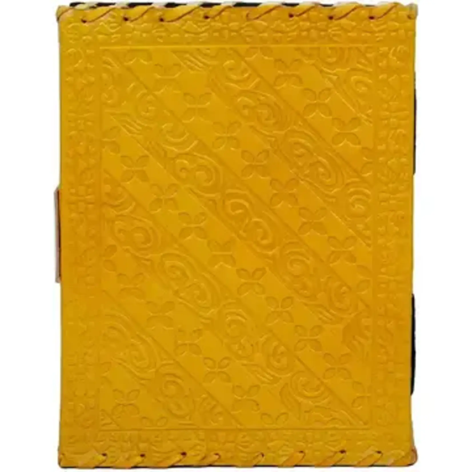 Immart Global LLC Leather Journal - Luck Stone - Yellow - 8 in