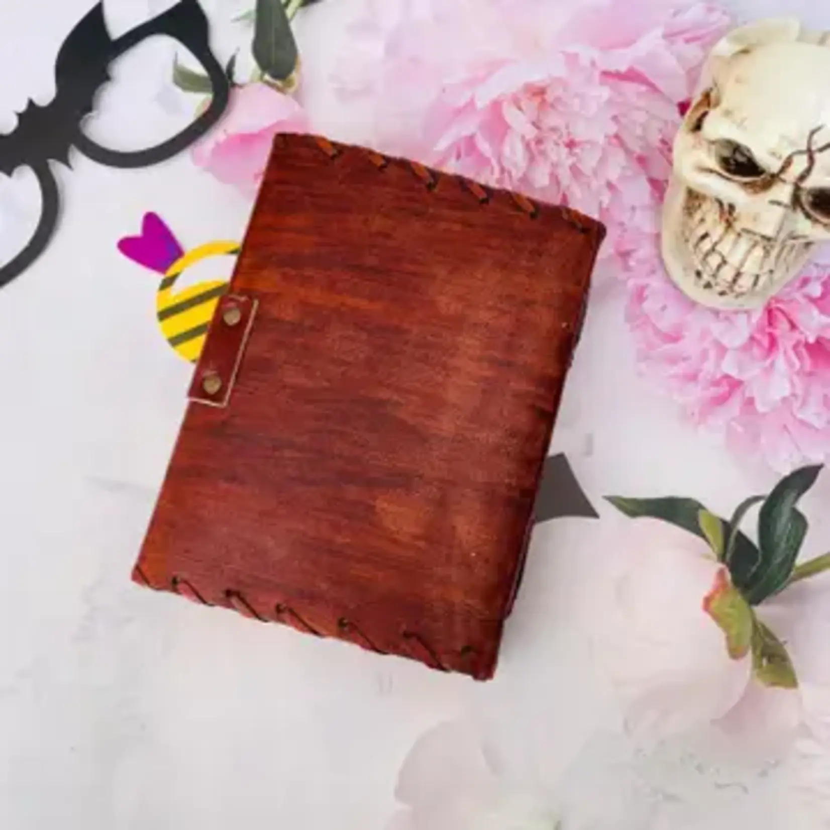 Immart Global LLC Leather Journal - Hocus Pocus - Brown - Lined - 7x5 in