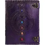 Immart Global LLC Leather Journal - Seven Chakra - Purple - 13 in