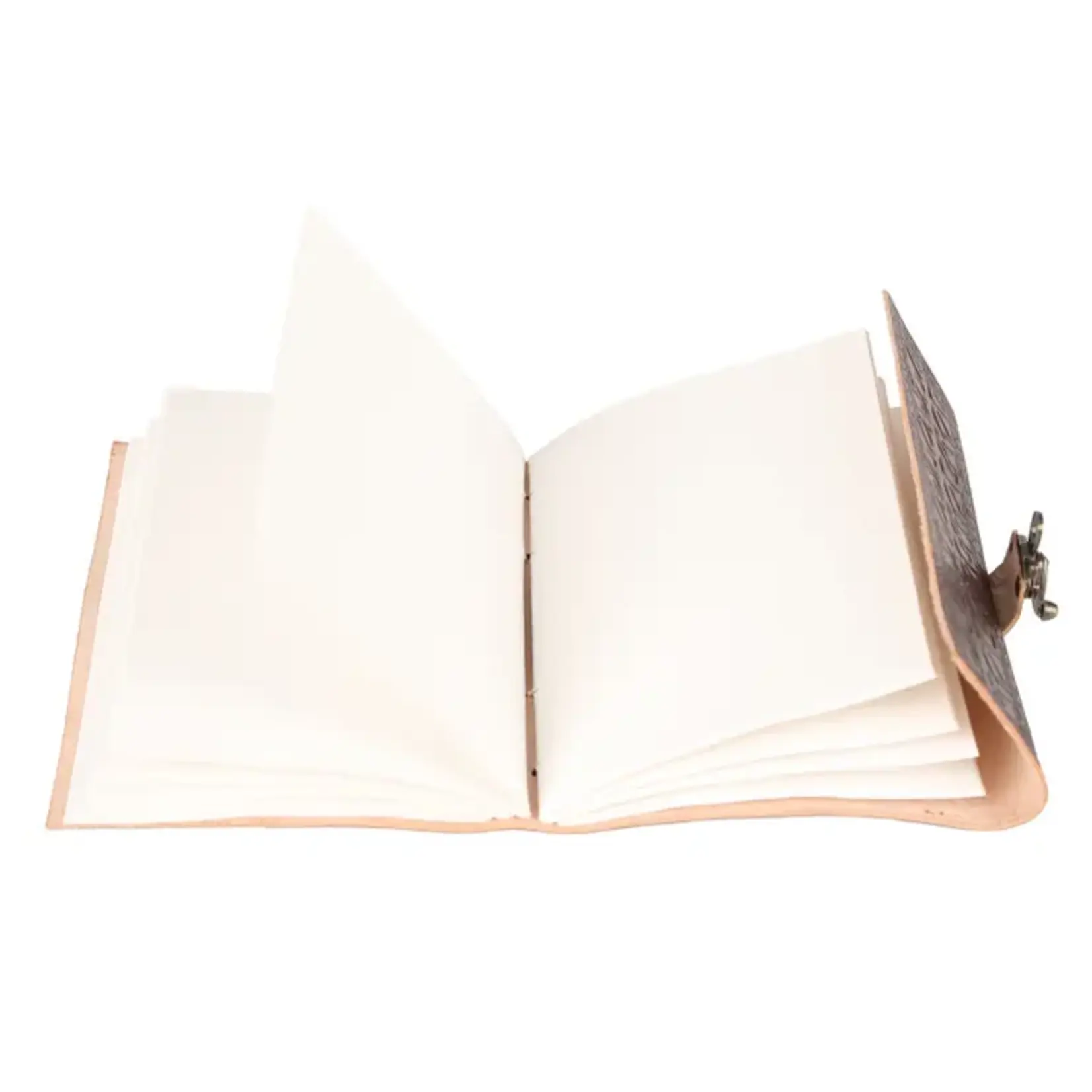 Immart Global LLC Leather Journal - Tree of Life with Wolves - 7x5 in