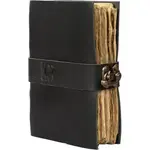 Immart Global LLC Leather Journal - Side Lock - Black - 8x6 in