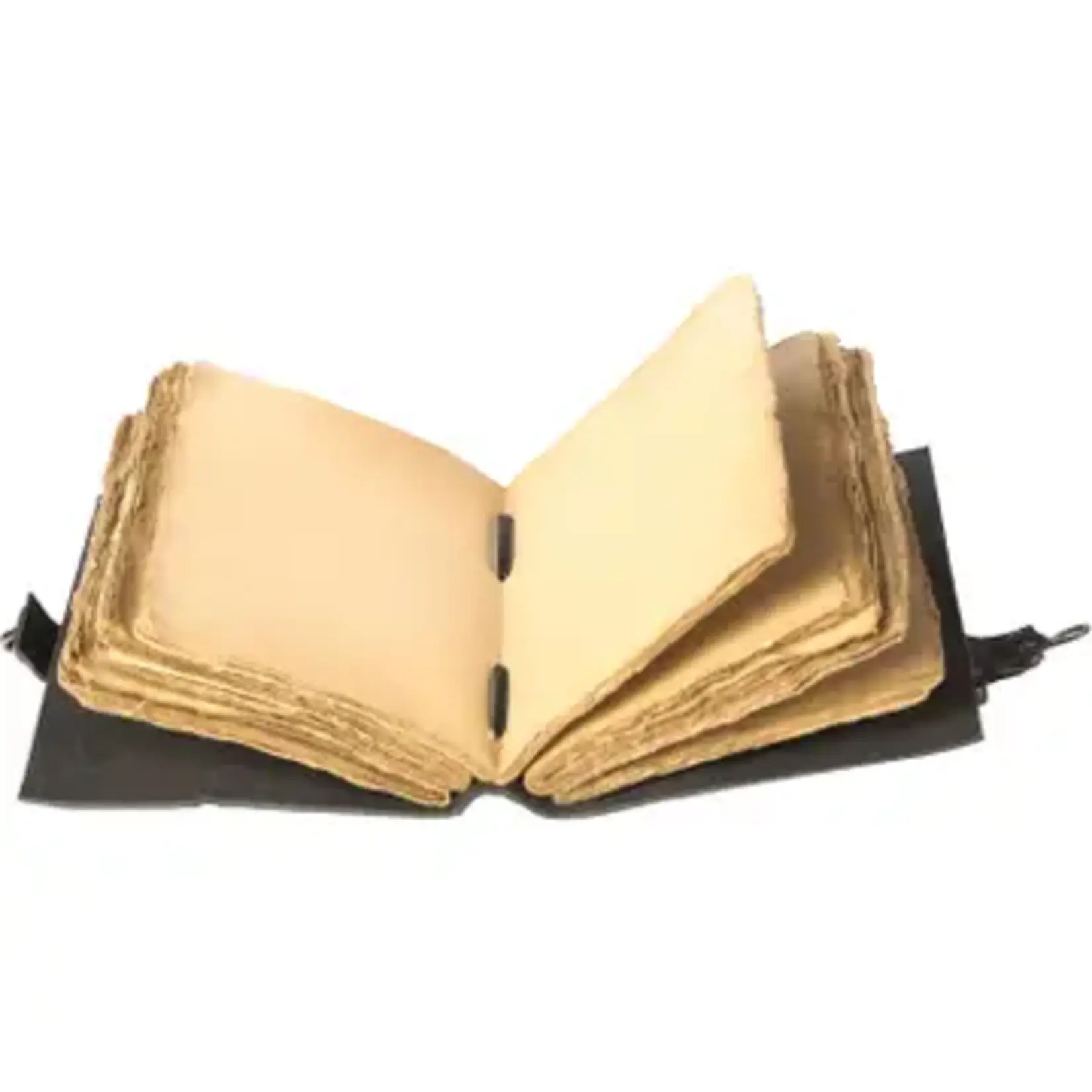 Immart Global LLC Leather Journal - Side Lock - Black - 8x6 in