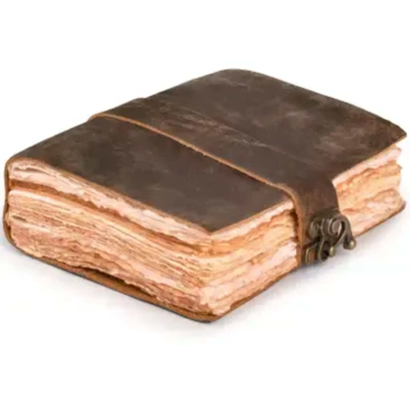 Immart Global LLC Leather Journal - Side Lock - Brown - 8x6 in