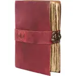 Immart Global LLC Leather Journal - Side Lock - Red - 8x6 in
