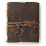 Immart Global LLC Leather Journal - Skeleton Key Vintage - Deckle Edge - 7x5 in