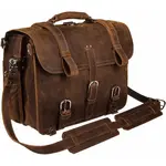 Immart Global LLC Leather Messenger Bag - Retro - 16 in