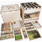 #10490 Arkham Horror Board Game Bundle with Organizer Dragon Cache Used Game