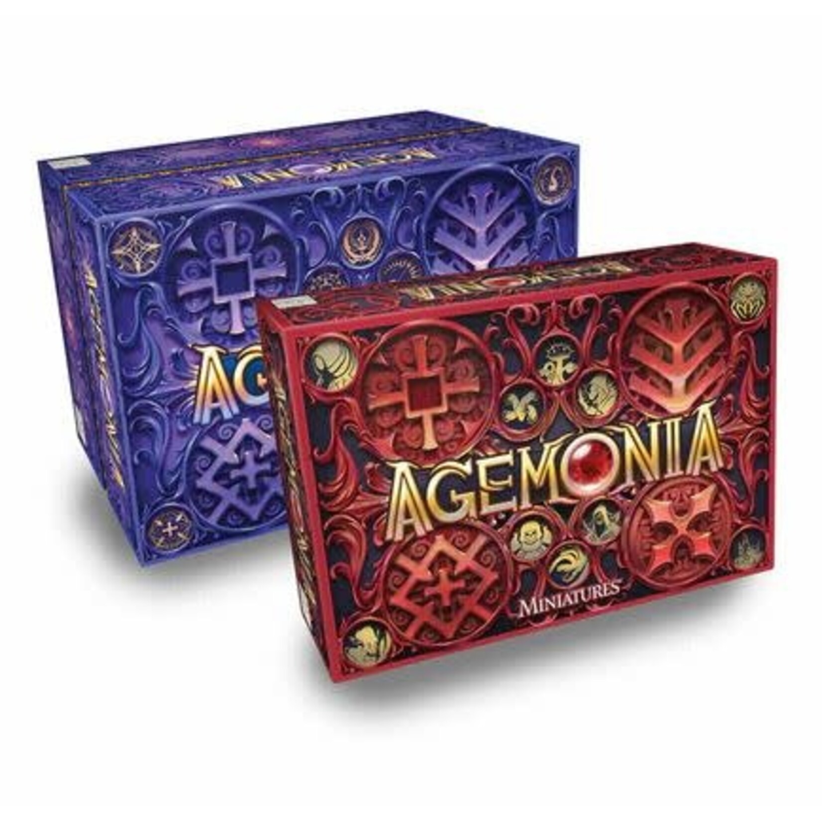 #10480 Agemonia Bundle wth Miniatures Box Dragon Cache Used Game