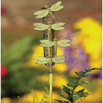Rain Gauge - Brass Dragonflies