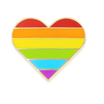 These Are Things Enamel Pin - Rainbow Pride Heart