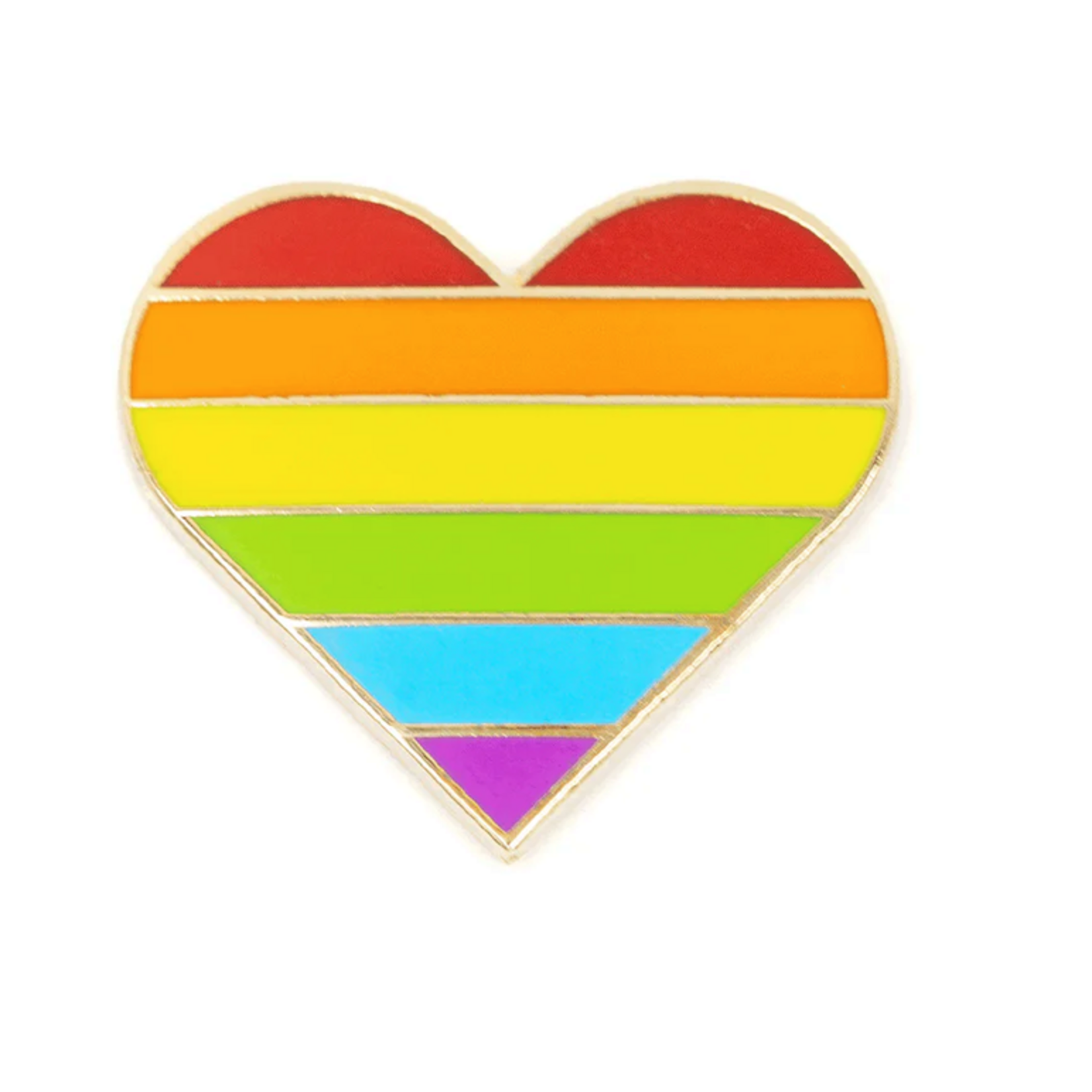 These Are Things Enamel Pin - Rainbow Pride Heart