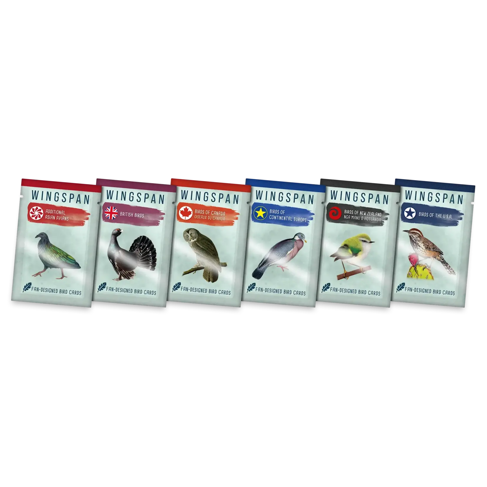 Wingspan Fan-Designed Bird Card Packs: Set 1