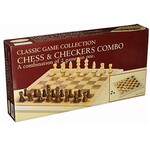 John Hansen Company Chess/Checkers: 16" Folding
