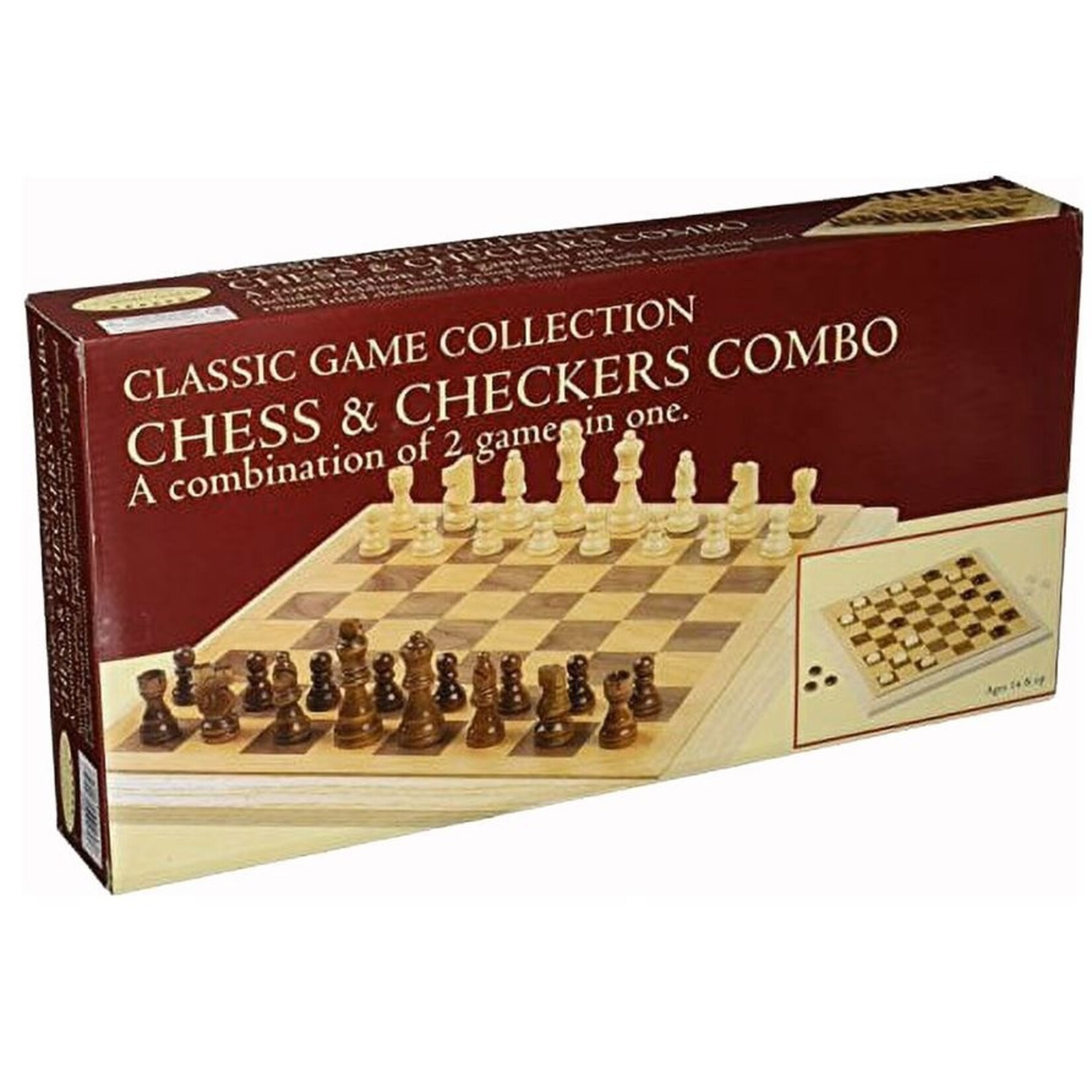 John Hansen Company Chess/Checkers: 16" Folding