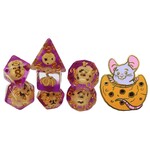 Pastry Pets: Chocolate Chip Cookie Mouse: Pin & 7 Polyhedral Dice Set