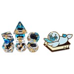 Pastry Pets: Ice Cream Sandwich Seal: Pin & 7 Polyhedral Dice Set