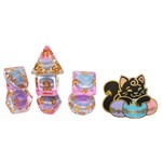 Pastry Pets: Macaron Cat: Pin & 7 Polyhedral Dice Set