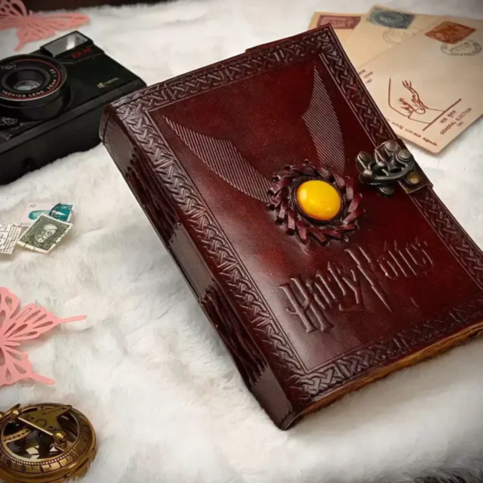 Leather Journal: Embossed Harry Potter Phoenix