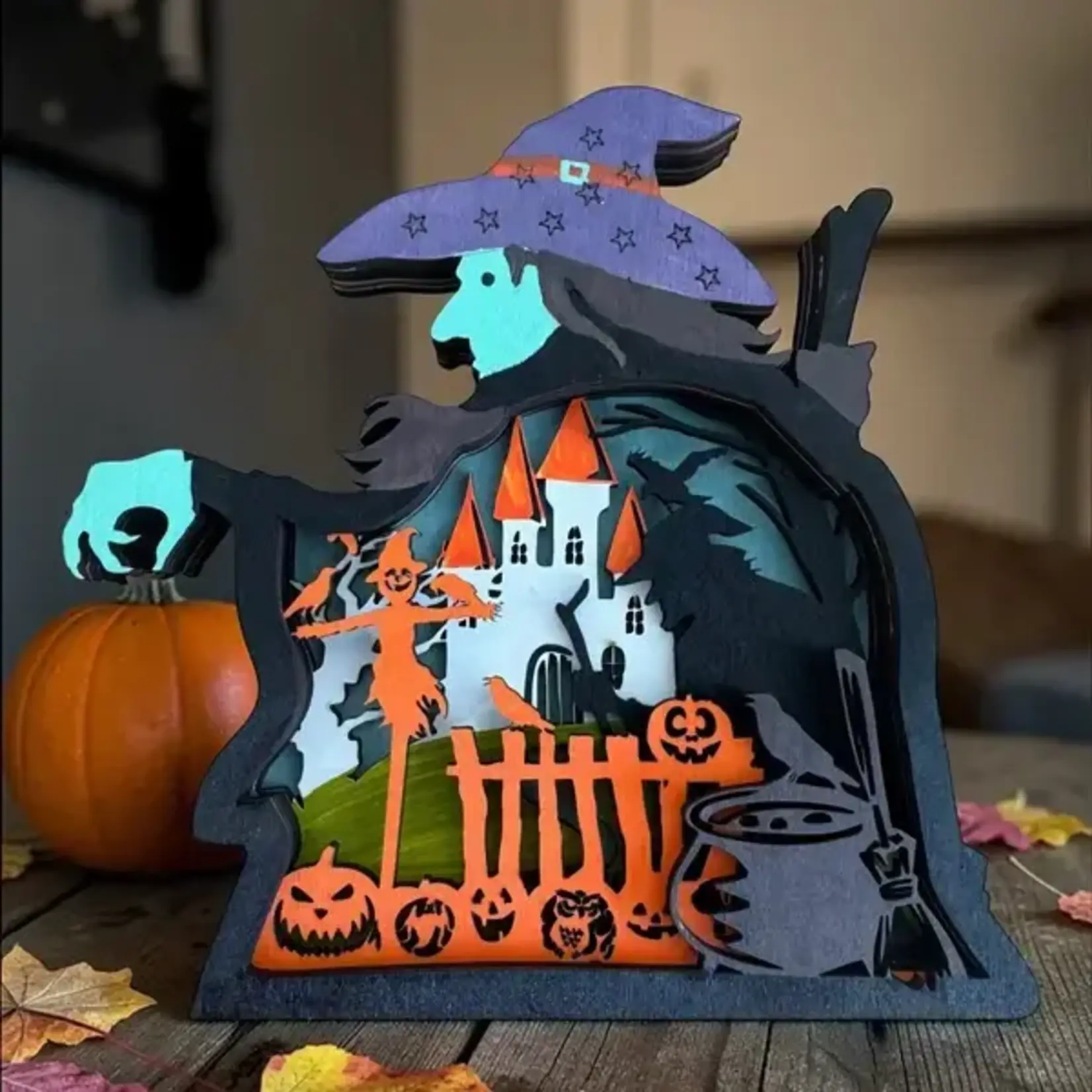Shelf Sitter - Purple Hat Witch