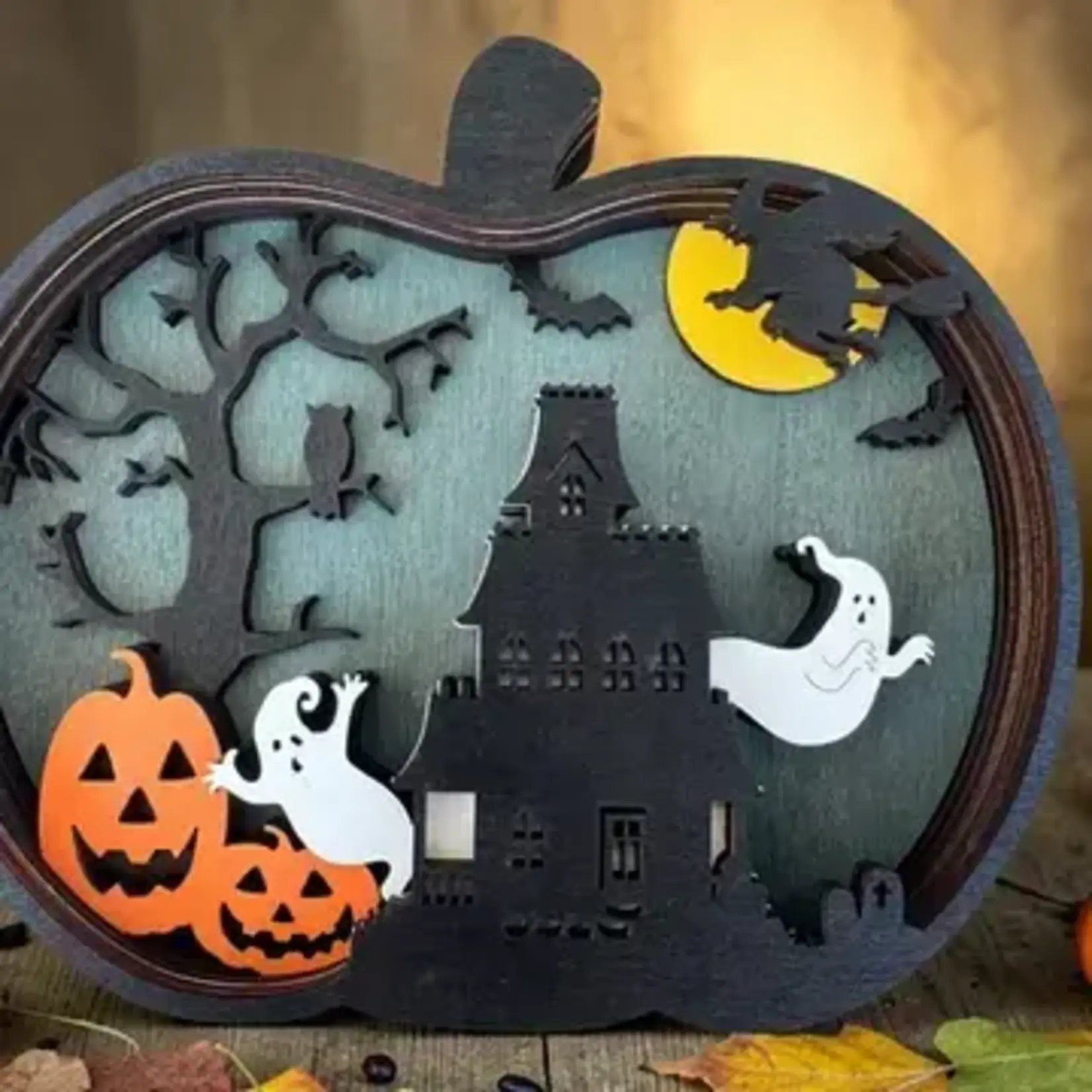 Shelf Sitter - Spooky Pumpkin