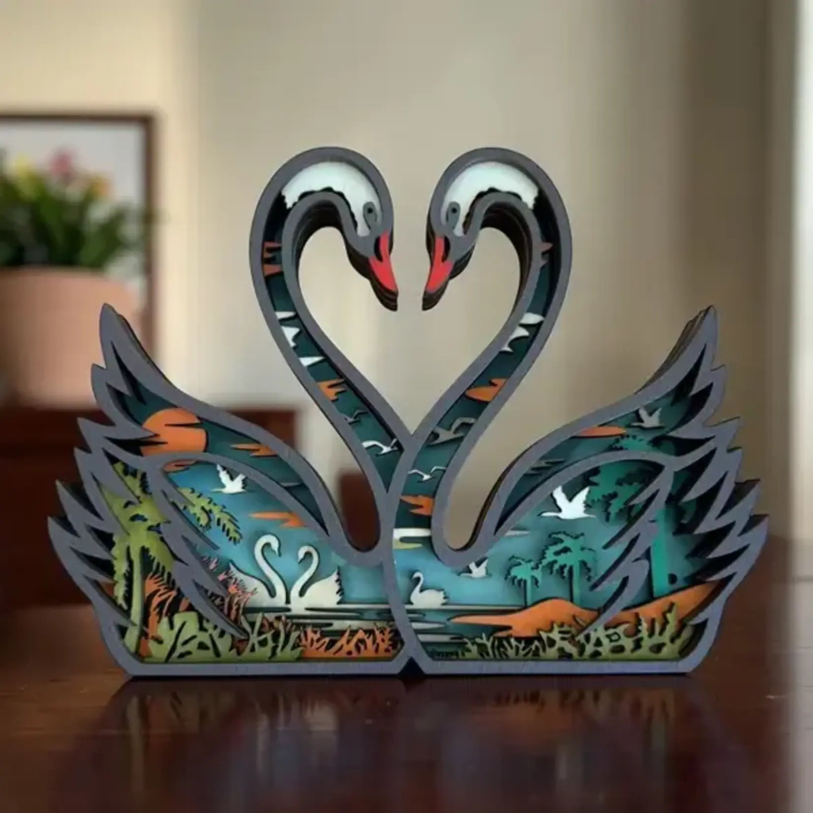 Shelf Sitter - Swans