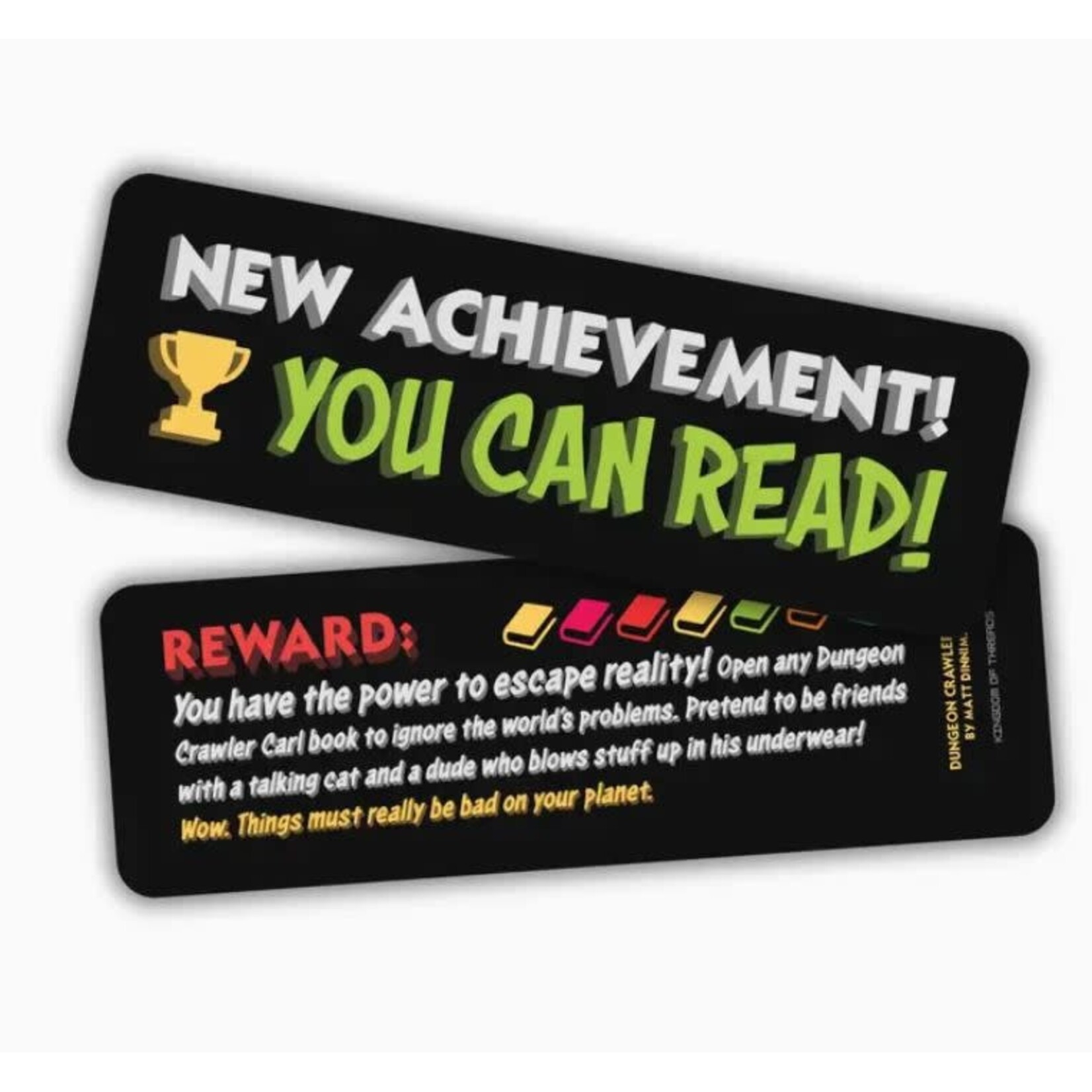 Kingdom of Threads Bookmark - Dungeon Crawler Carl - New Achievement: You Can Read