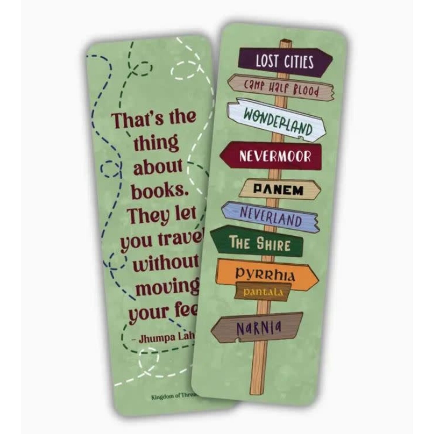 Kingdom of Threads Bookmark - Fictional Places Signpost
