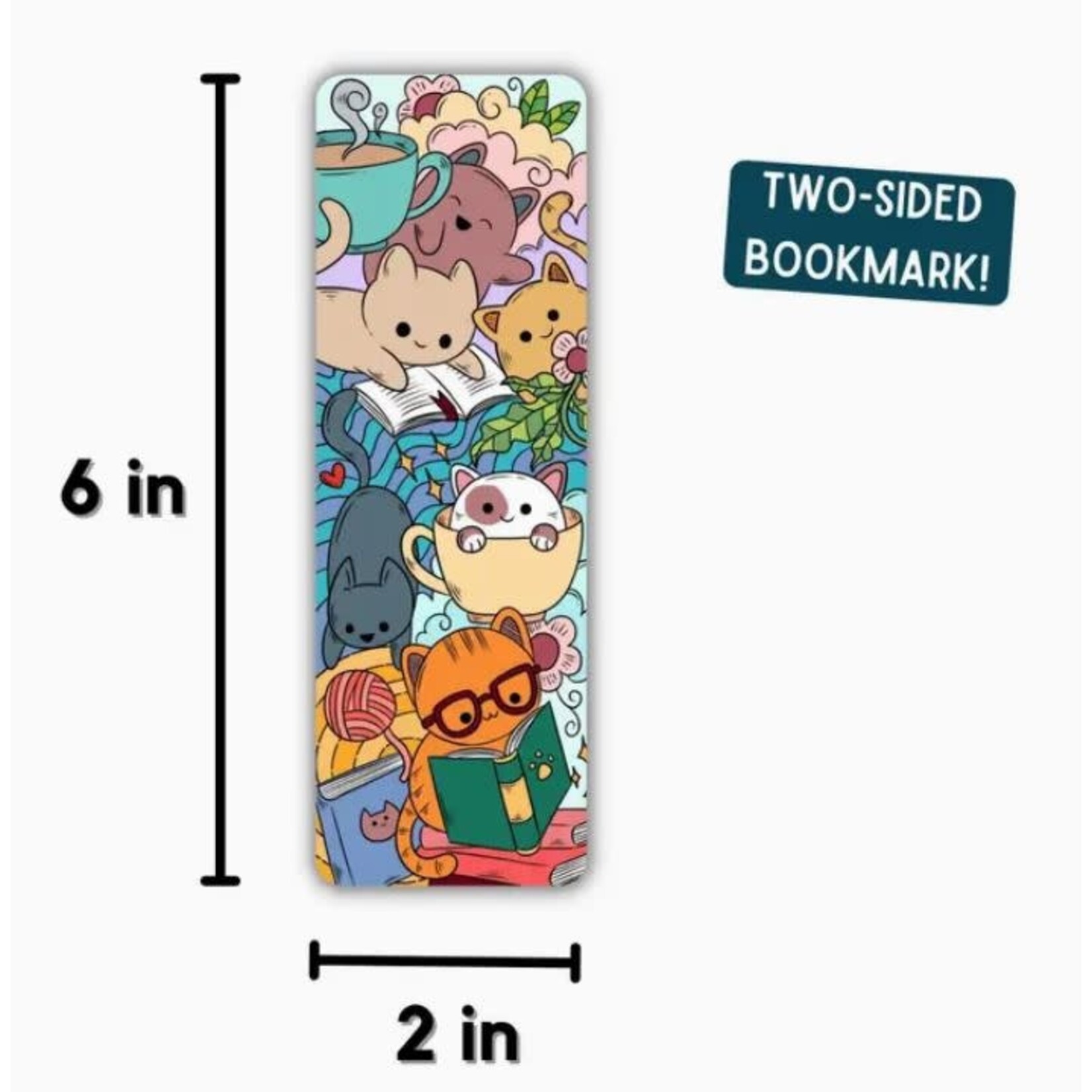 Kingdom of Threads Bookmark - Reading Cat Pile