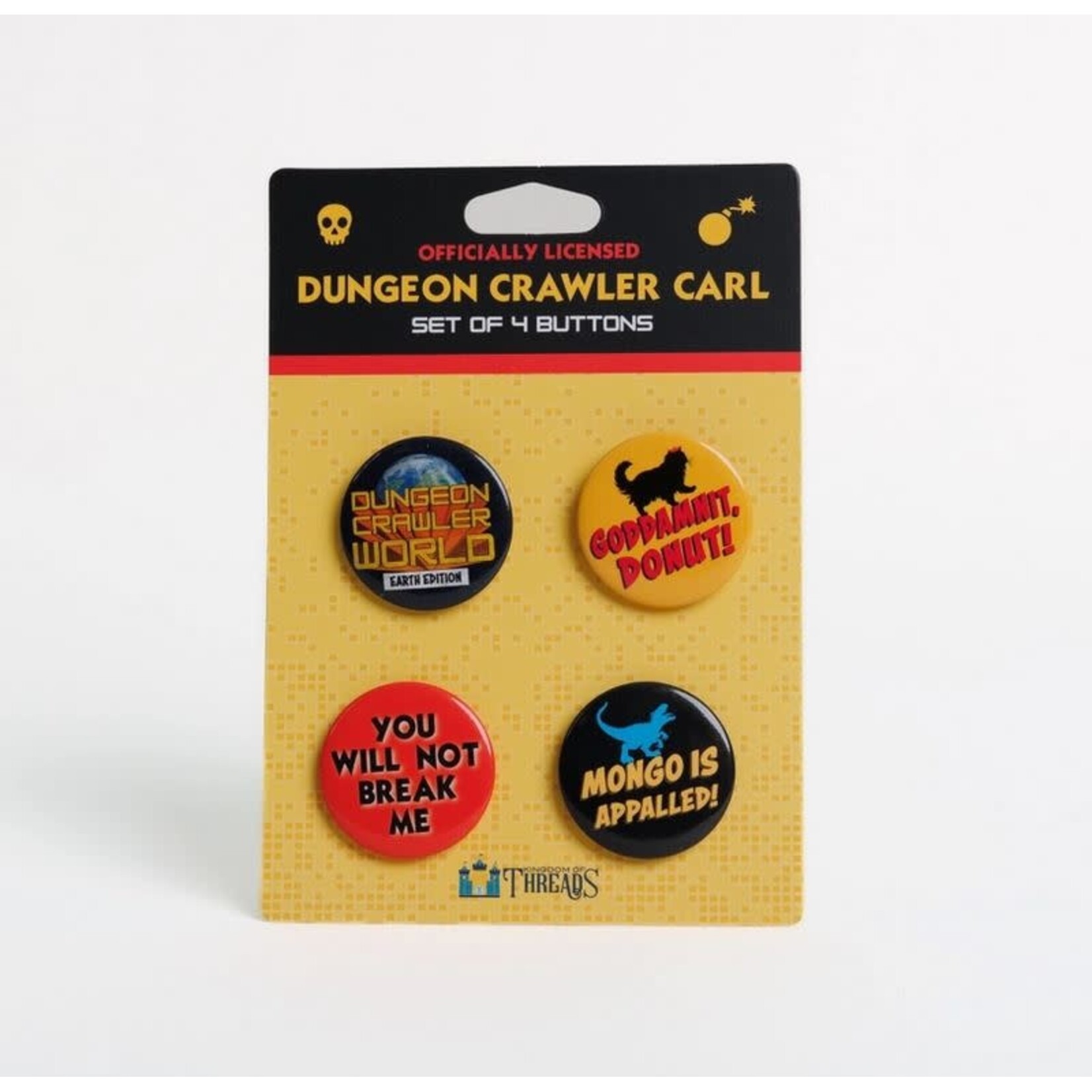 Kingdom of Threads Button Pin Set - Dungeon Crawler Carl