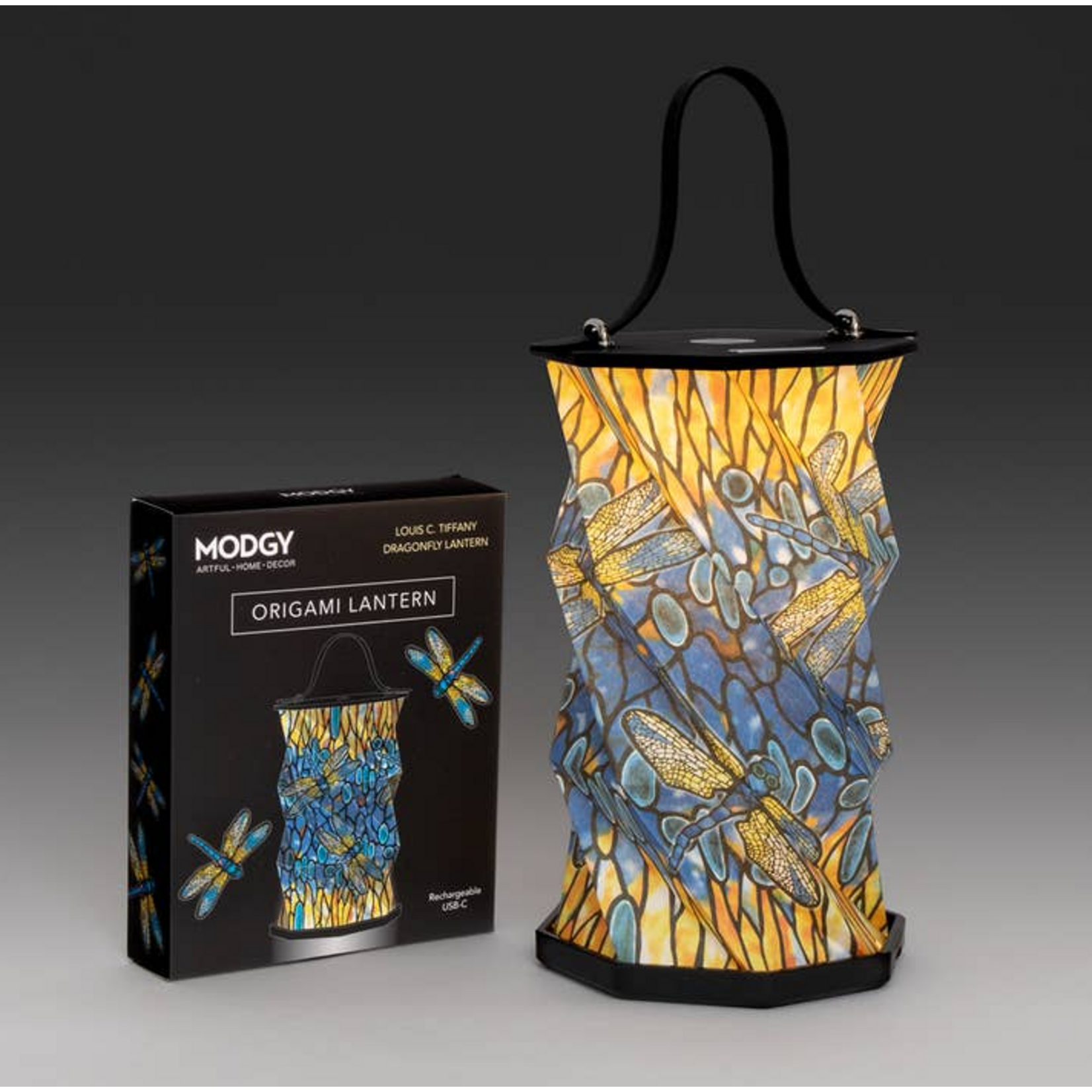 Modgy Origami Lantern - Louis C. Tiffany Dragonfly