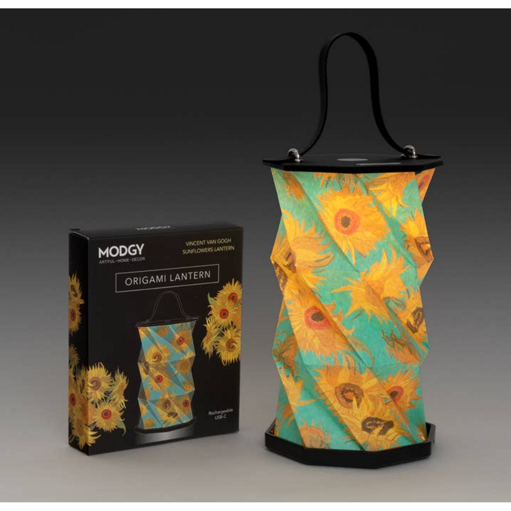 Modgy Origami Lantern - Vincent Van Gogh Sunflowers