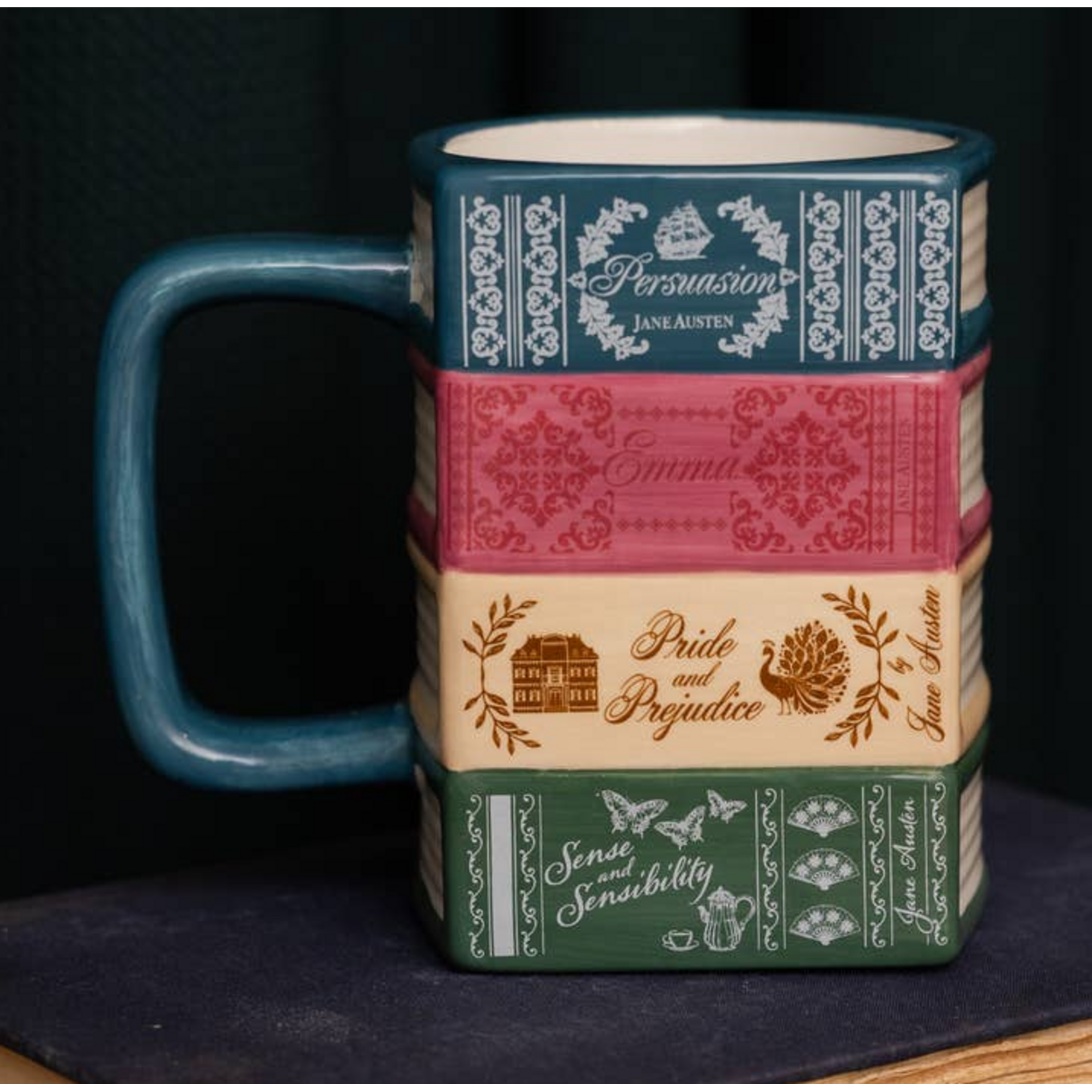 Stacked Books Mug - Jane Austen Collection