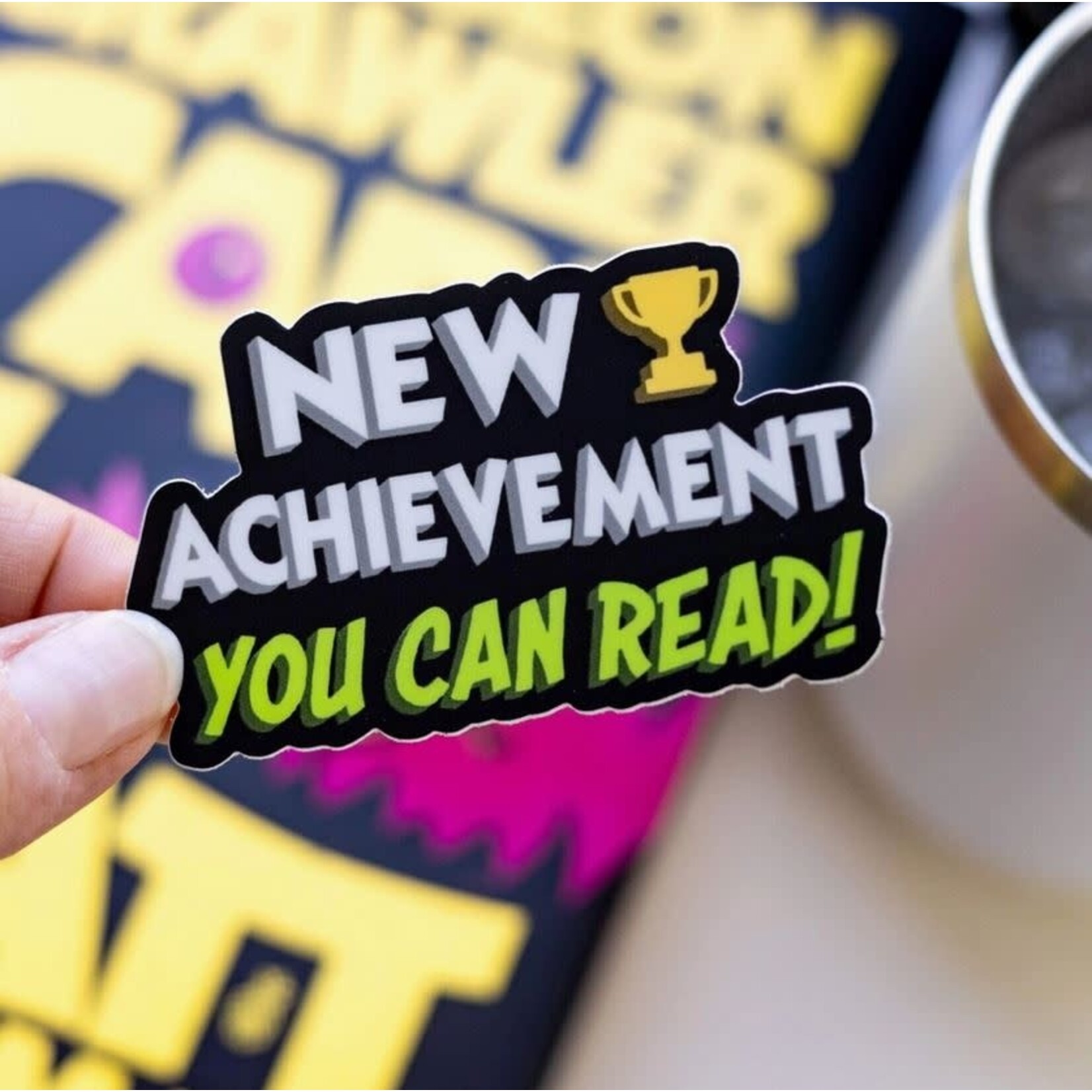Kingdom of Threads Sticker - Dungeon Crawler Carl - New Achievement: You Can Read