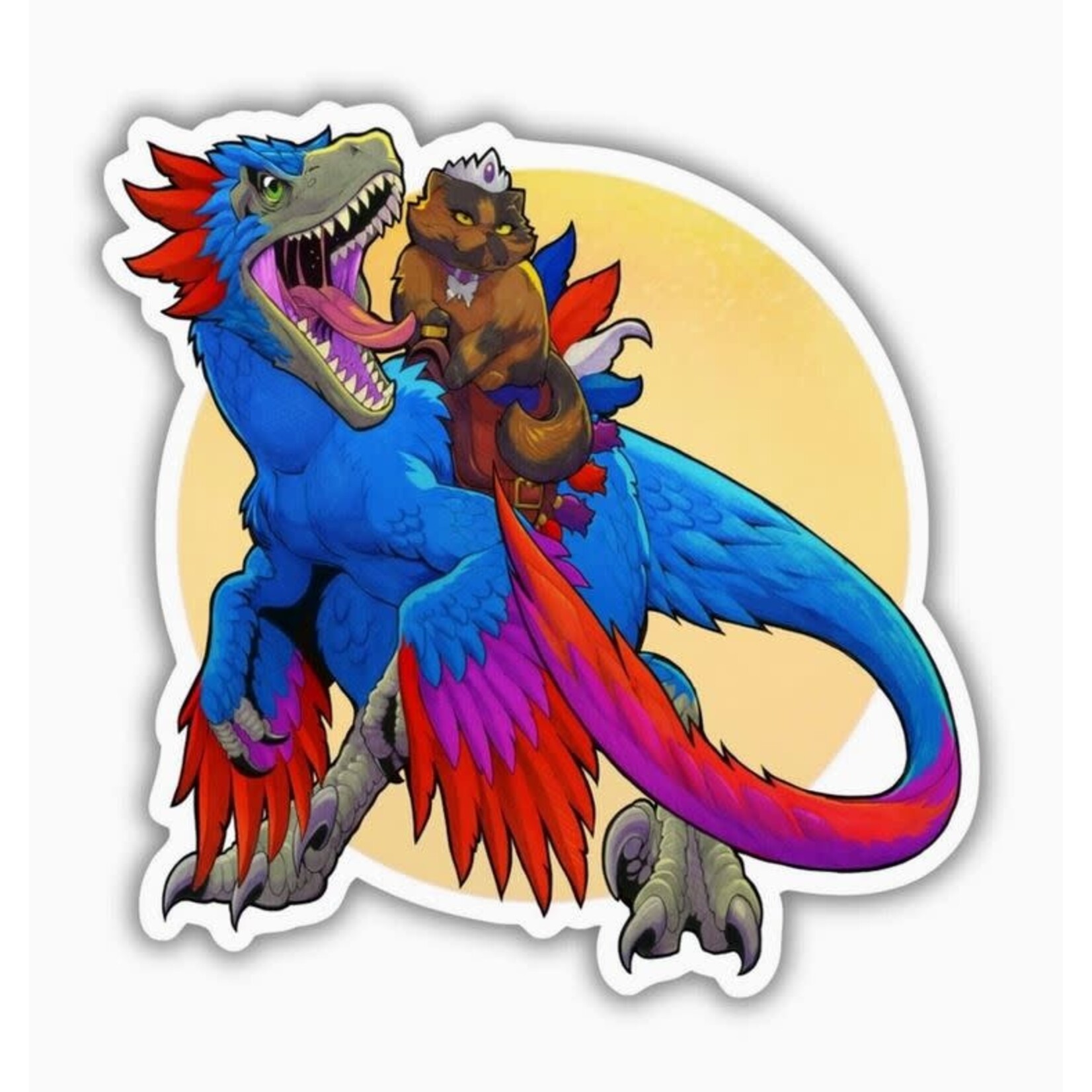 Kingdom of Threads Sticker - Dungeon Crawler Carl - Princess Donut and Mongo