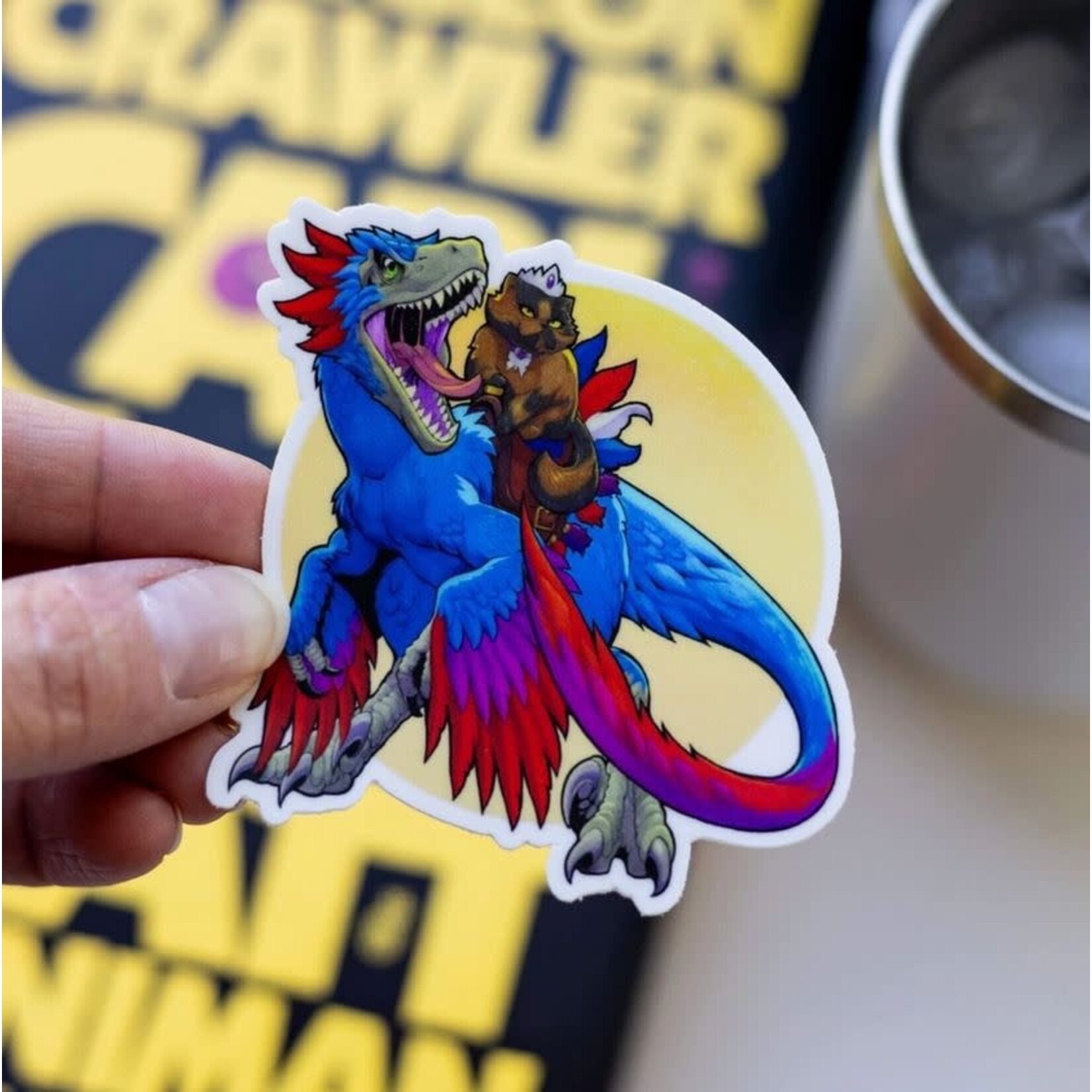 Kingdom of Threads Sticker - Dungeon Crawler Carl - Princess Donut and Mongo