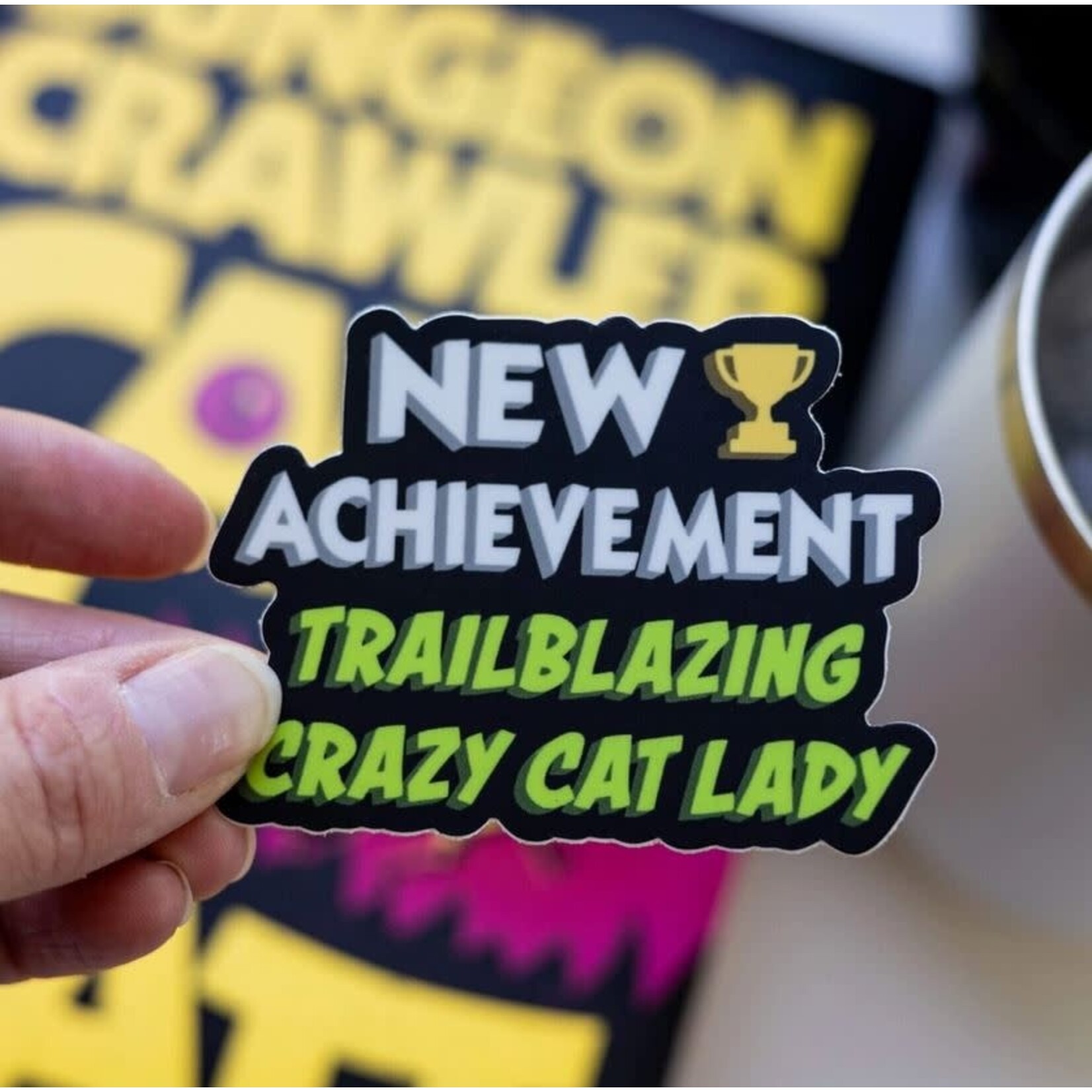 Kingdom of Threads Sticker - Dungeon Crawler Carl - Trailblazing Crazy Cat Lady