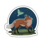 Kingdom of Threads Sticker - Lore of the Wilds - Fox and Moon Moth