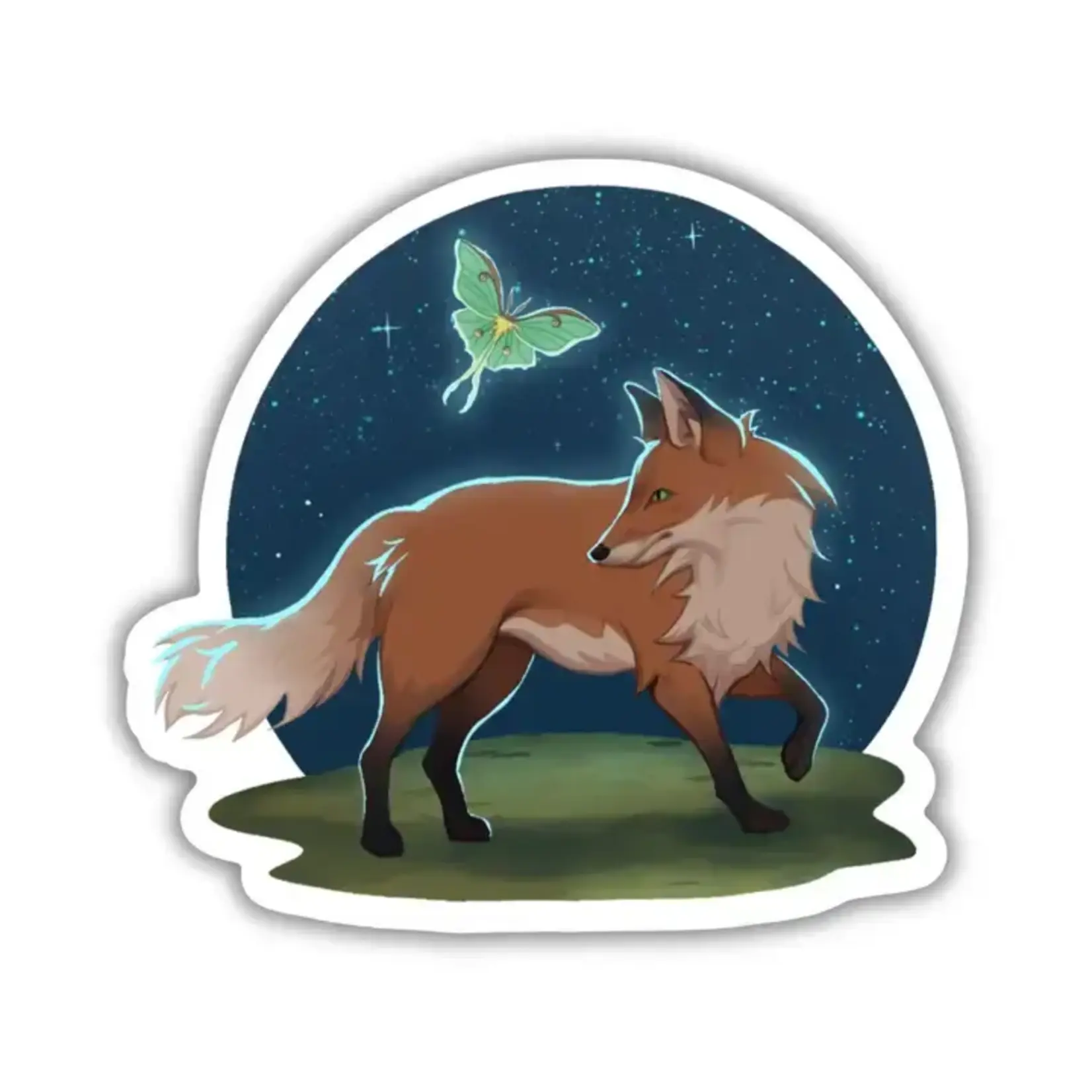 Kingdom of Threads Sticker - Lore of the Wilds - Fox and Moon Moth